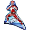 Red Power Ranger Unleashed Foil Balloon, 27in