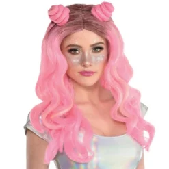 AMSCAN Pink Space Buns Wig