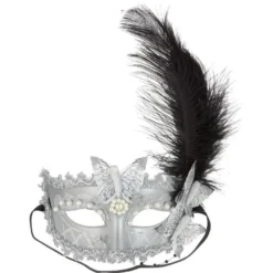 Silver Butterfly Masquerade Mask