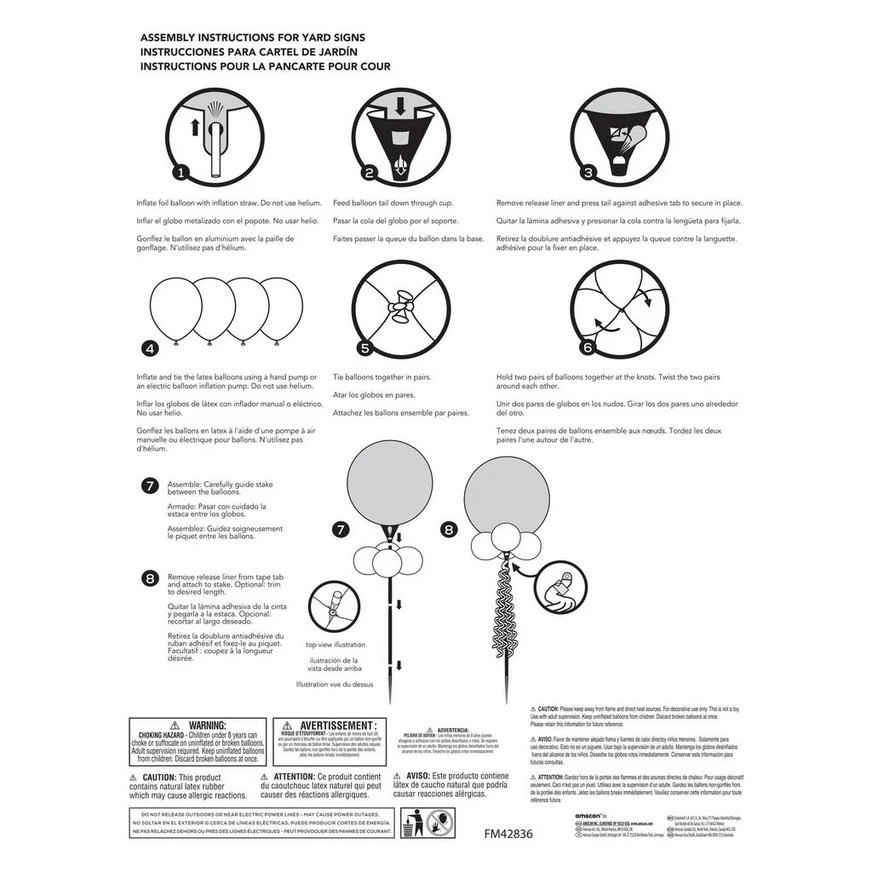 Air-Filled Pastel Birthday Celebration Foil & Latex Balloon Yard Sign, 62in 3 Air-Filled Pastel Birthday Celebration Foil & Latex Balloon Yard Sign, 62in - Image 3