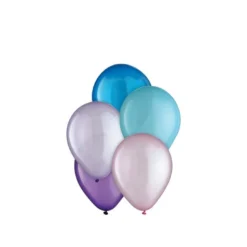 25ct, 5in, Cosmic Pearl 5-Color Mix Mini Latex Balloons - Blues, Pink & Purples