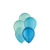 25ct, 5in, Aqua 3-Color Mix Mini Latex Balloons - Shades Of Blue