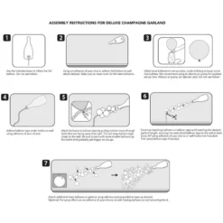 Air-Filled Champagne Poppin' New Year's Balloon Garland Kit 5 Air-Filled Champagne Poppin' New Year's Balloon Garland Kit -Party Supply Store 928646 02