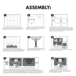 Air-Filled Santa Christmas Foil & Latex Balloon Backdrop Kit, 6.25ft X 5.9ft 7 Air-Filled Santa Christmas Foil & Latex Balloon Backdrop Kit, 6.25ft X 5.9ft -Party Supply Store 928663 03