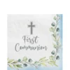 Blue My First Communion Paper Lunch Napkins, 6.5in, 40ct