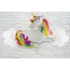 Rainbow Unicorn Foil Balloon, 29in X 49in, With Latex Balloons
