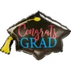 Congrats Grad Cap-Shaped Balloon, 31in