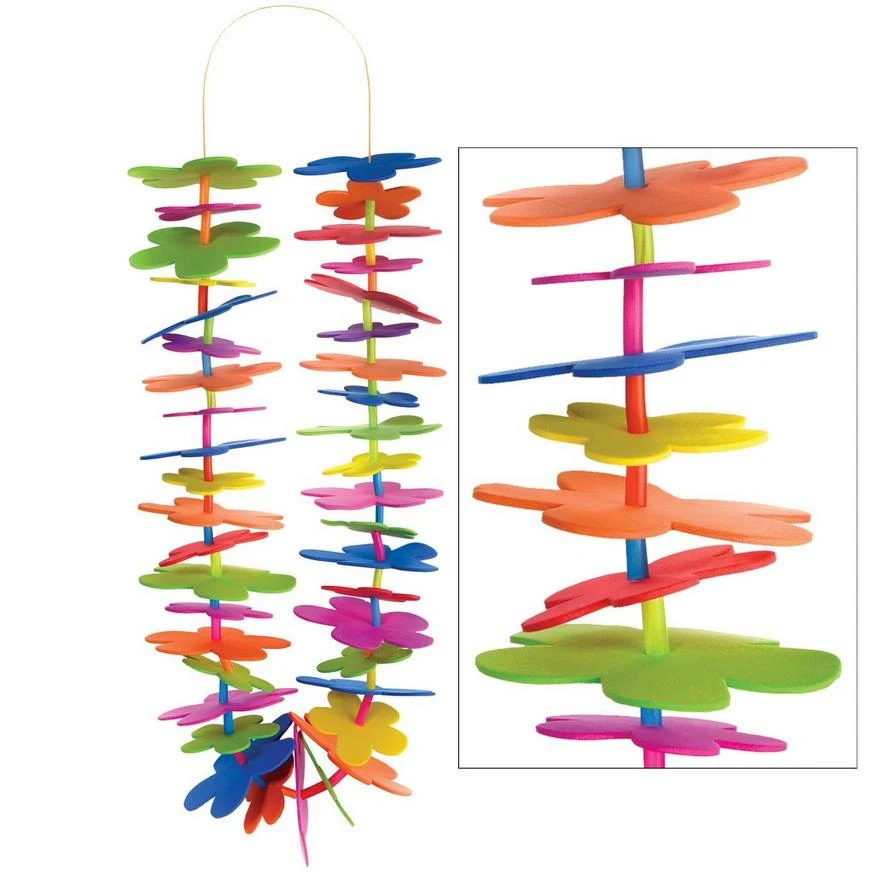 Multicolor Foam Flower Lei Activity Kit For 6 1 Multicolor Foam Flower Lei Activity Kit For 6