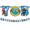 Sonic The Hedgehog Cardstock Birthday Banner Kit, 10.5ft