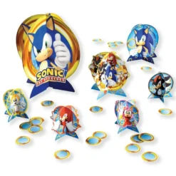 Sonic The Hedgehog Cardstock Table Decorating Kit, 27pc