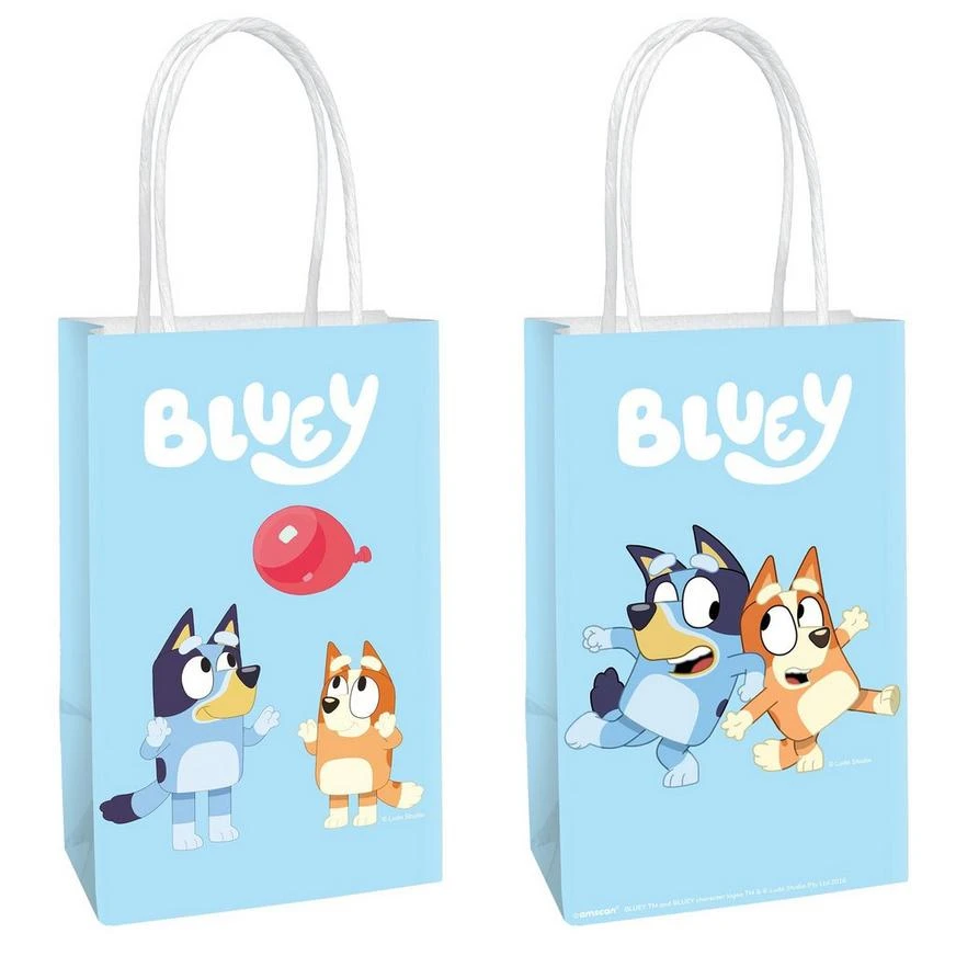 Bluey Kraft Favor Bags, 5.25in X 8.25in, 8ct 1 Bluey Kraft Favor Bags, 5.25in X 8.25in, 8ct