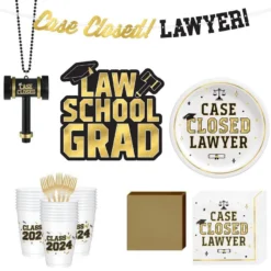 Case Closed Lawyer Tableware Kit For 30 Guests