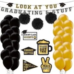 Educated & Broke Graduation Room Decorating Kit