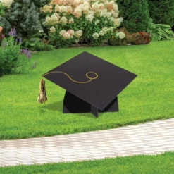 Black, Gold & Silver Congrats Grad 2023 Graduation Outdoor Decorating Kit -Party Supply Store 940883 05