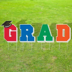 Multicolor Congrats Grad 2023 Graduation Outdoor Decorating Kit -Party Supply Store 940889 04