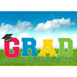 Multicolor Congrats Grad 2023 Graduation Outdoor Decorating Kit -Party Supply Store 940889 06