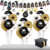 Black, Gold & Silver 2023 Graduation Gift Table Decorating Kit