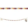 Fall Beaded Wood Garland, 3ft