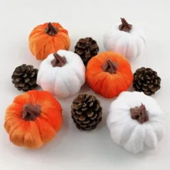 Pumpkins & Pinecones Table Decoration, 10pc