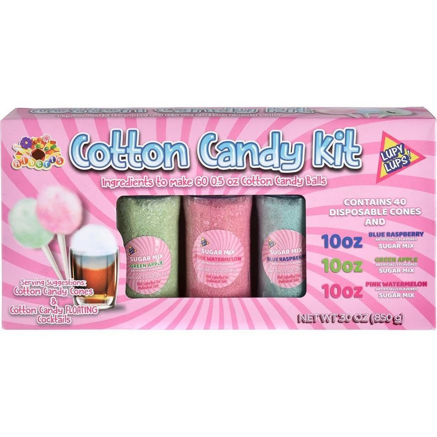Albert's Cotton Candy Kit, 30oz 1 Albert's Cotton Candy Kit, 30oz