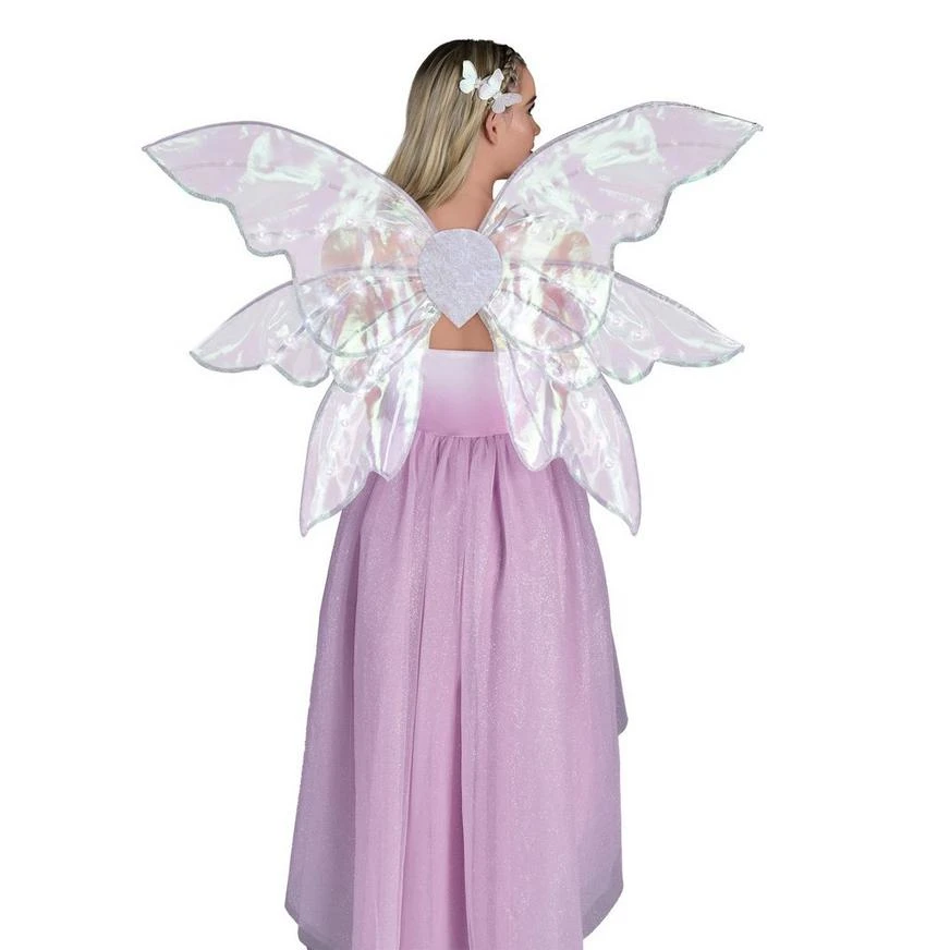 AMSCAN Adult Light-Up Iridescent Fairy Wings 3 AMSCAN Adult Light-Up Iridescent Fairy Wings - Image 3