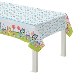 Bluey Plastic Table Cover, 54in X 96in
