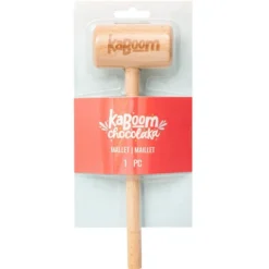 Chocolate Piñata Wooden Mallet, 3.9in X 8in - Kaboom Chocolaka