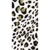 Black & Metallic Gold Leopard Print Paper Guest Towels, 4in X 8in, 16ct