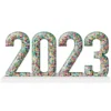Colorful Confetti 2023 Acrylic Standing Sign, 10.6in X 5in