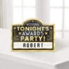 Customizable Awards Night Host Cardboard Marquee Easel Sign, 14in X 10.5in