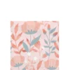 Rose Gold Floral Paper Beverage Napkins, 5in, 40ct