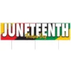 Juneteenth Corrugated Plastic Yard Sign, 47in X 11.75in