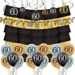Sparkling Celebration 60th Birthday Decorating Kit Deluxe