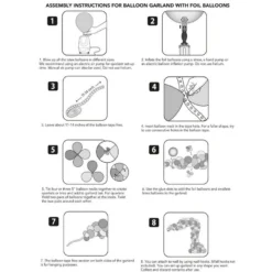 Air-Filled Football Balloon Garland Kit -Party Supply Store 950007 02