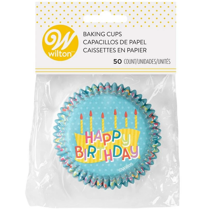 Happy Birthday Baking Cups, 50ct 1 Happy Birthday Baking Cups, 50ct