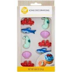 Under The Sea Royal Icing Decorations, 12ct
