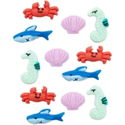 Under The Sea Royal Icing Decorations, 12ct -Party Supply Store 951766 03