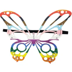 Progress Pride Butterfly Mask, 5in X 8in