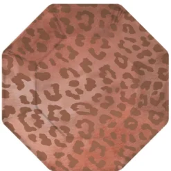 Rose Gold Leopard Print Tableware Kit For 20 Guests -Party Supply Store 953308 02