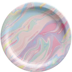 Pastel Marble Tableware Kit For 20 Guests -Party Supply Store 953309 02
