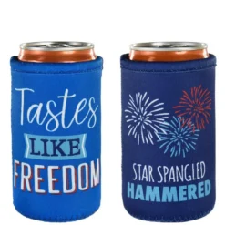 Patriotic Drink Coozie Set, 4pc -Party Supply Store 953359 02