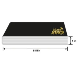 Black 2023 Graduation Paper Guest Book, 8.25in X 6.1in -Party Supply Store 953488 02