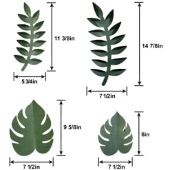 Green Leafy Accent Décor Kit, 12pc -Party Supply Store 954490 02