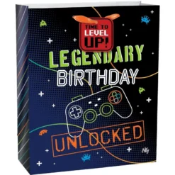 Gamer Birthday Gift Bag & Wrap Kit, 6pc -Party Supply Store 955035 06