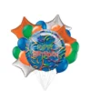 Streamer Birthday Balloon Bouquet, 17pc