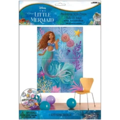 The Little Mermaid Paper & Cardstock Photo Booth Kit, 4.9ft X 5.4ft - Movie 2023 -Party Supply Store 960384 04
