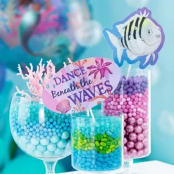 The Little Mermaid Paper & Cardstock Photo Booth Kit, 4.9ft X 5.4ft - Movie 2023 -Party Supply Store 960384 05