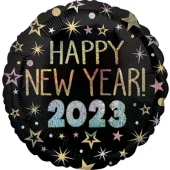 Starry 2023 New Year Balloon Bouquet, 5pc -Party Supply Store 960545 02