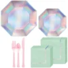 Iridescent Tableware Kit For 20 Guests
