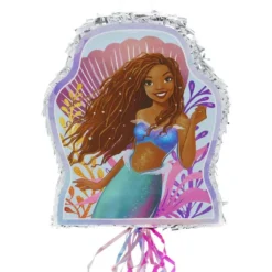 Pull String The Little Mermaid Pinata, 17.75in X 21.75in - Movie 2023